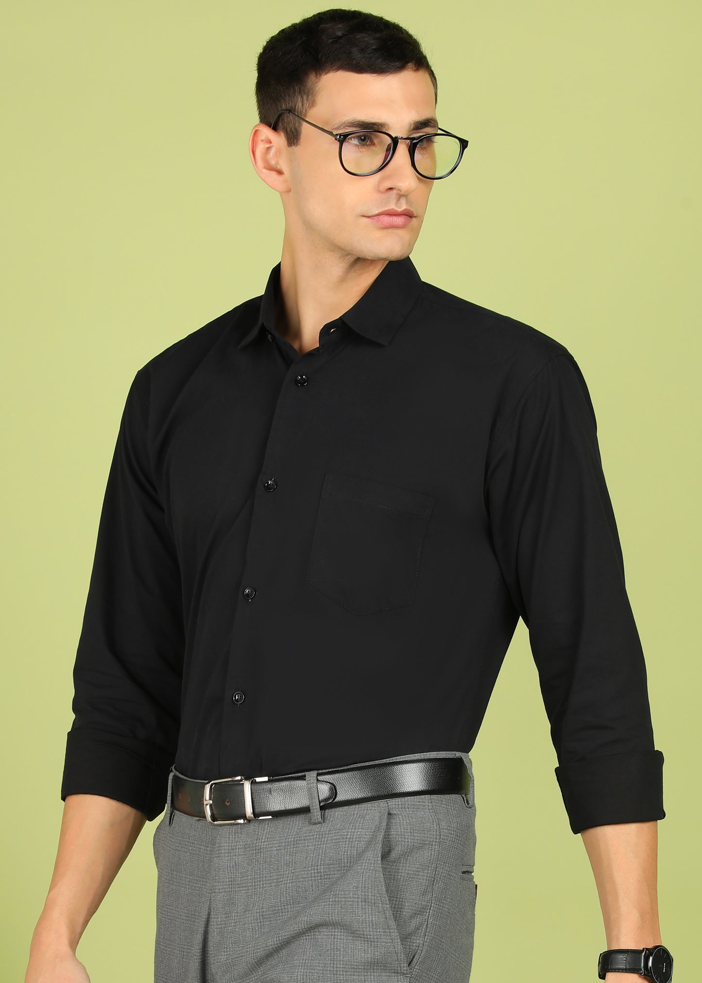 Men Solid Formal Shirt