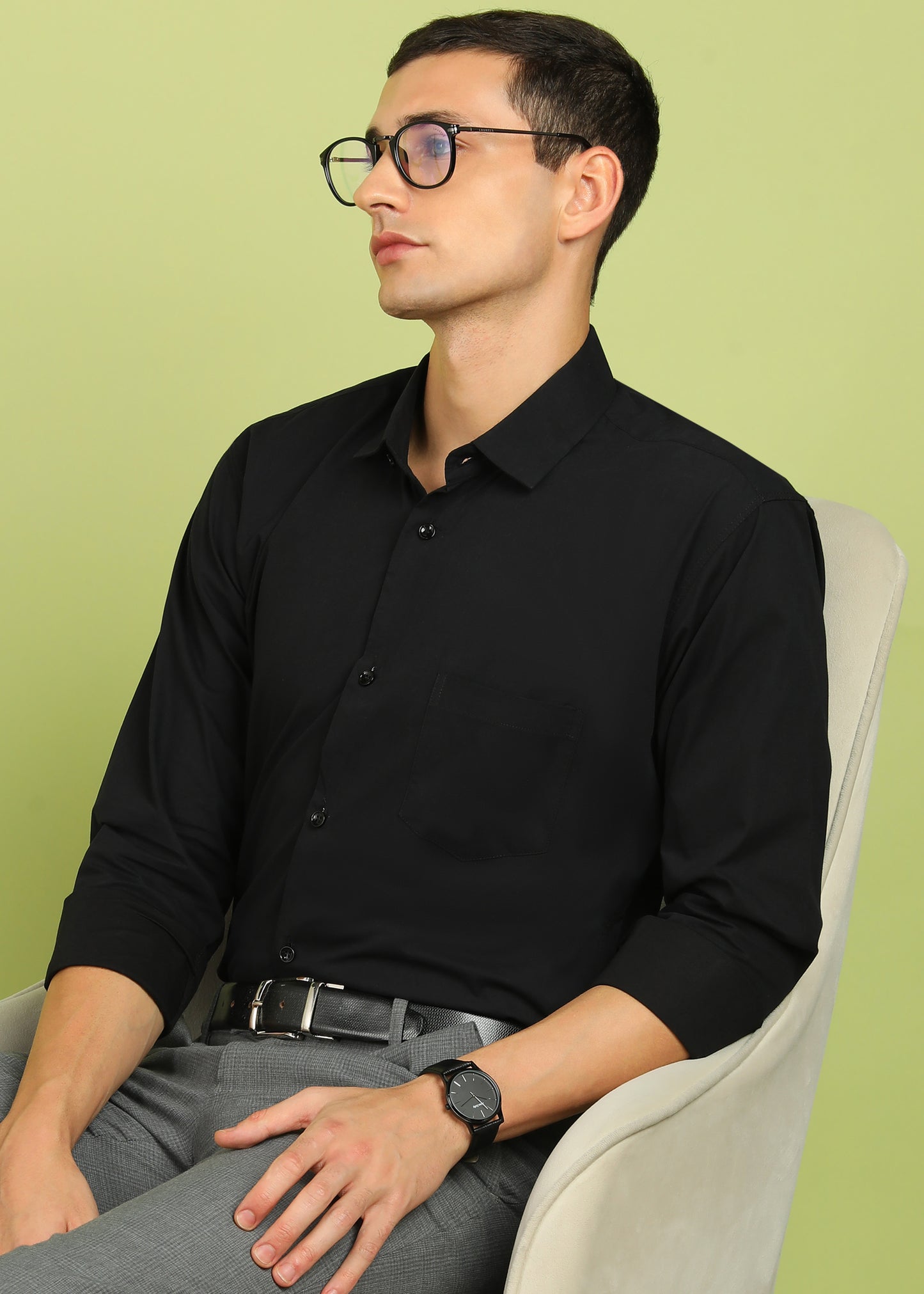Men Solid Formal Shirt