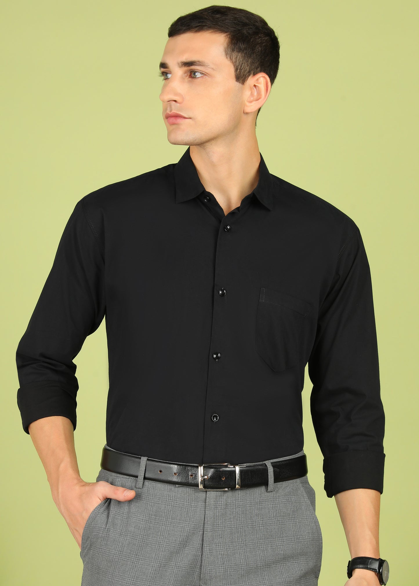 Men Solid Formal Shirt