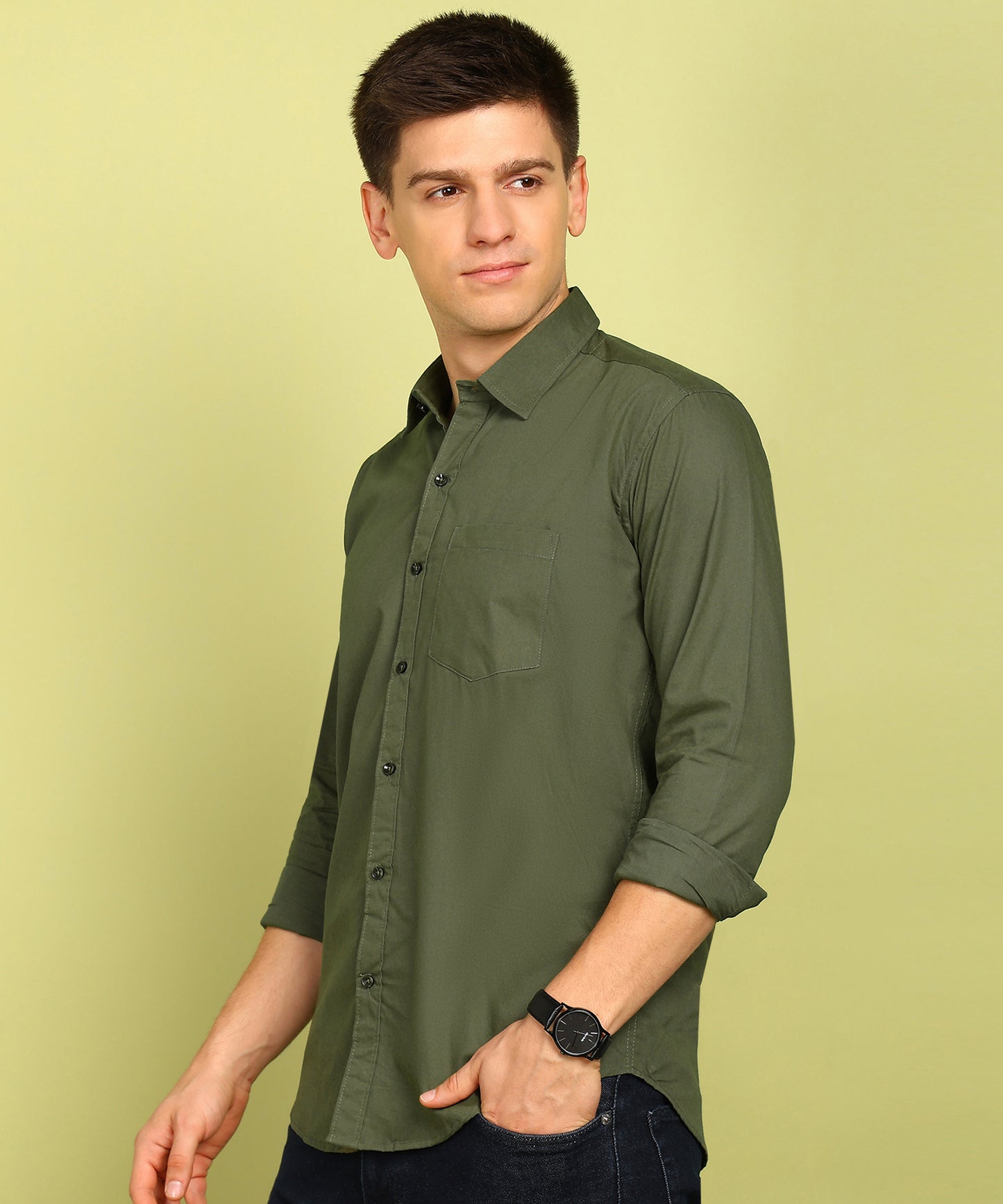 Men Solid Formal Shirt