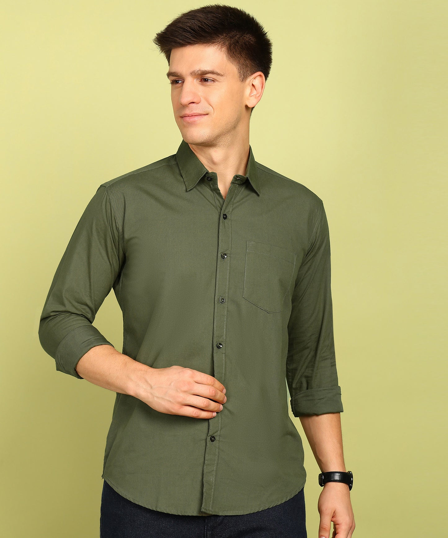 Men Solid Formal Shirt