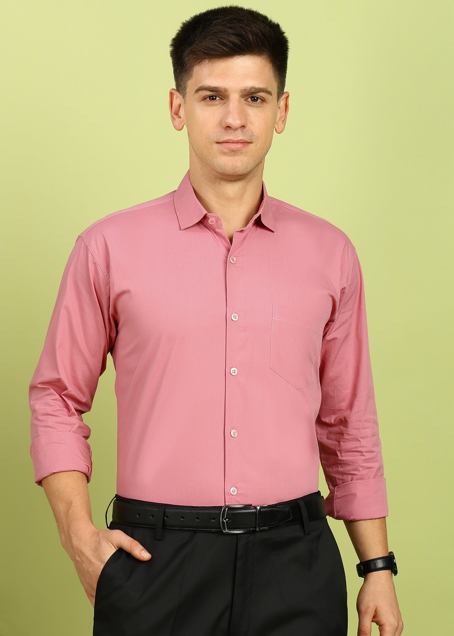 Men Solid Formal Shirt