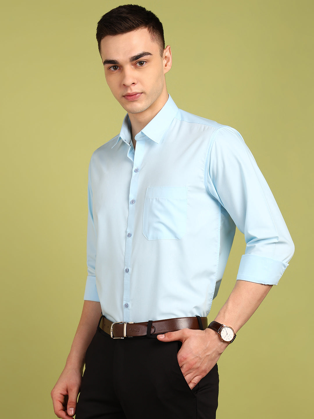 Men Solid Formal Shirt
