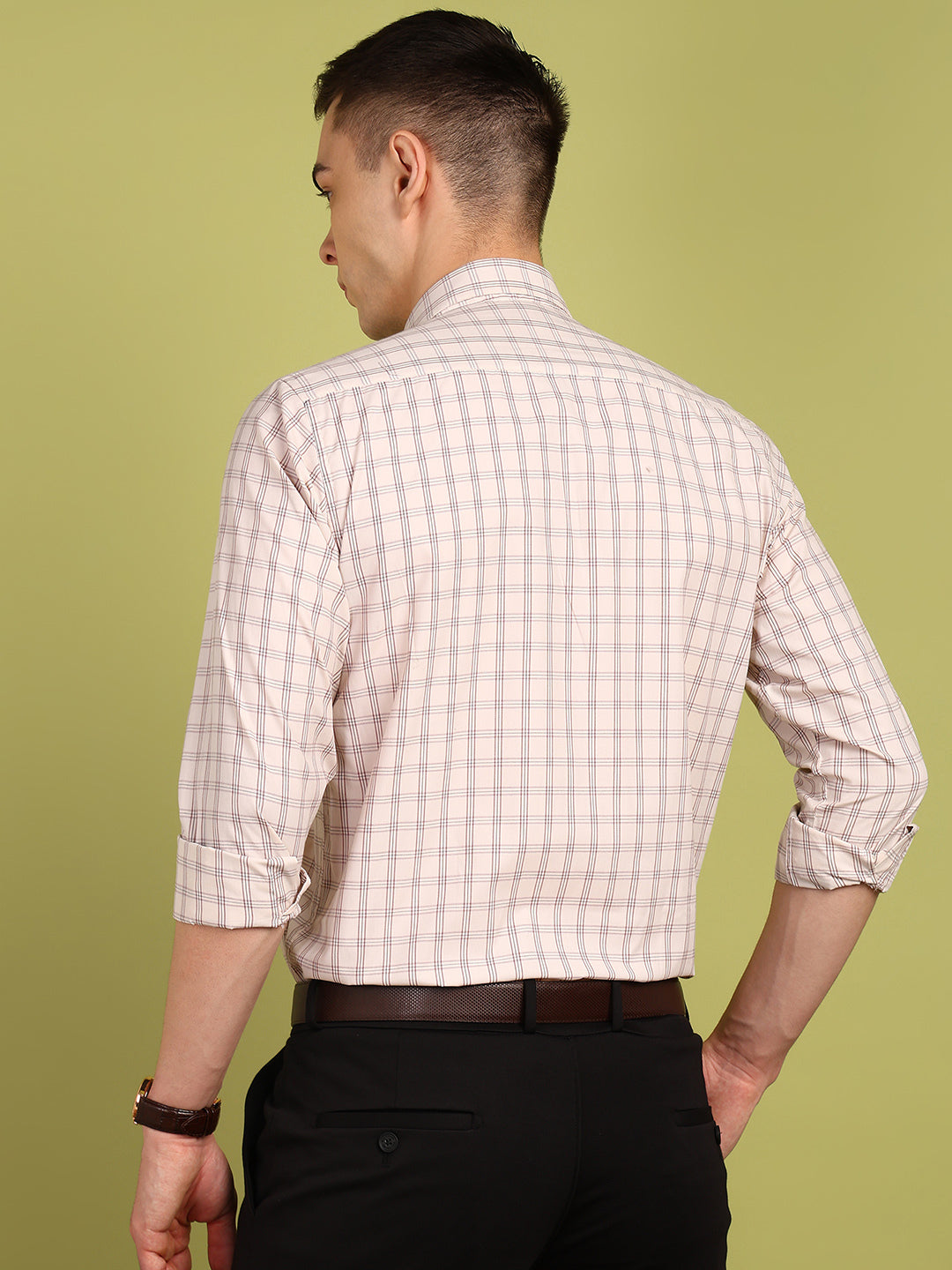Men Checkered Formal Shirt