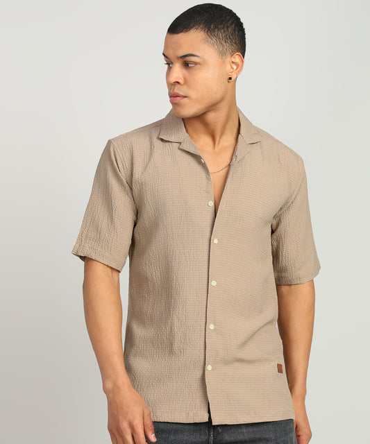 Men Solid Casual Shirt