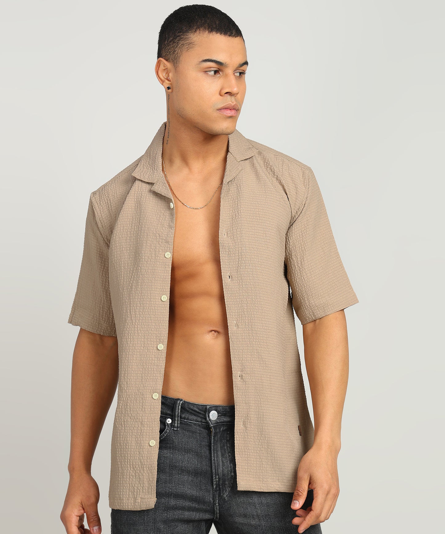 Men Solid Casual Shirt