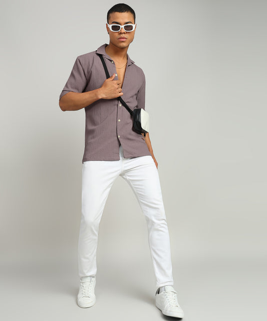 Men Solid Casual Shirt