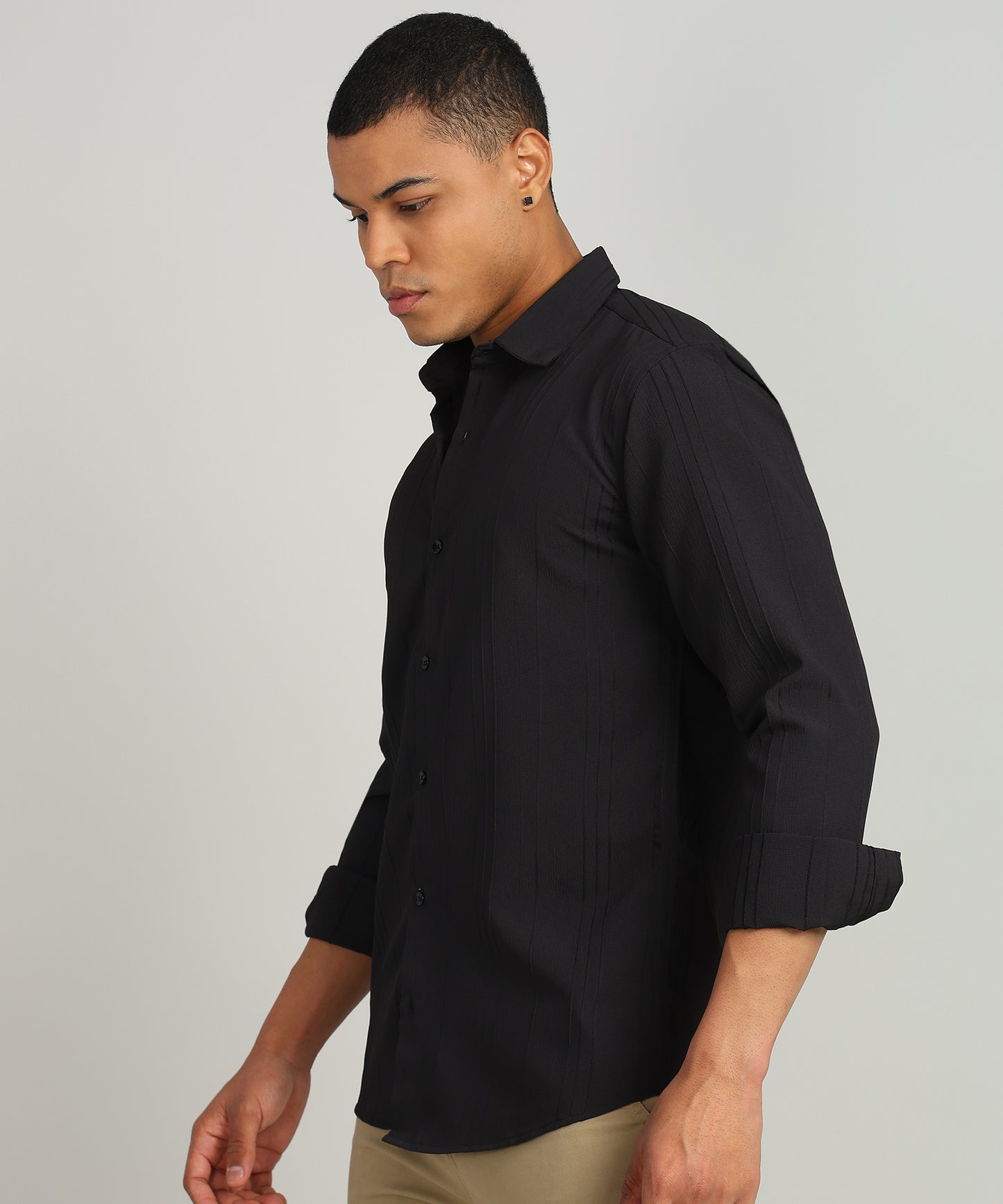 Men Solid Casual Shirt