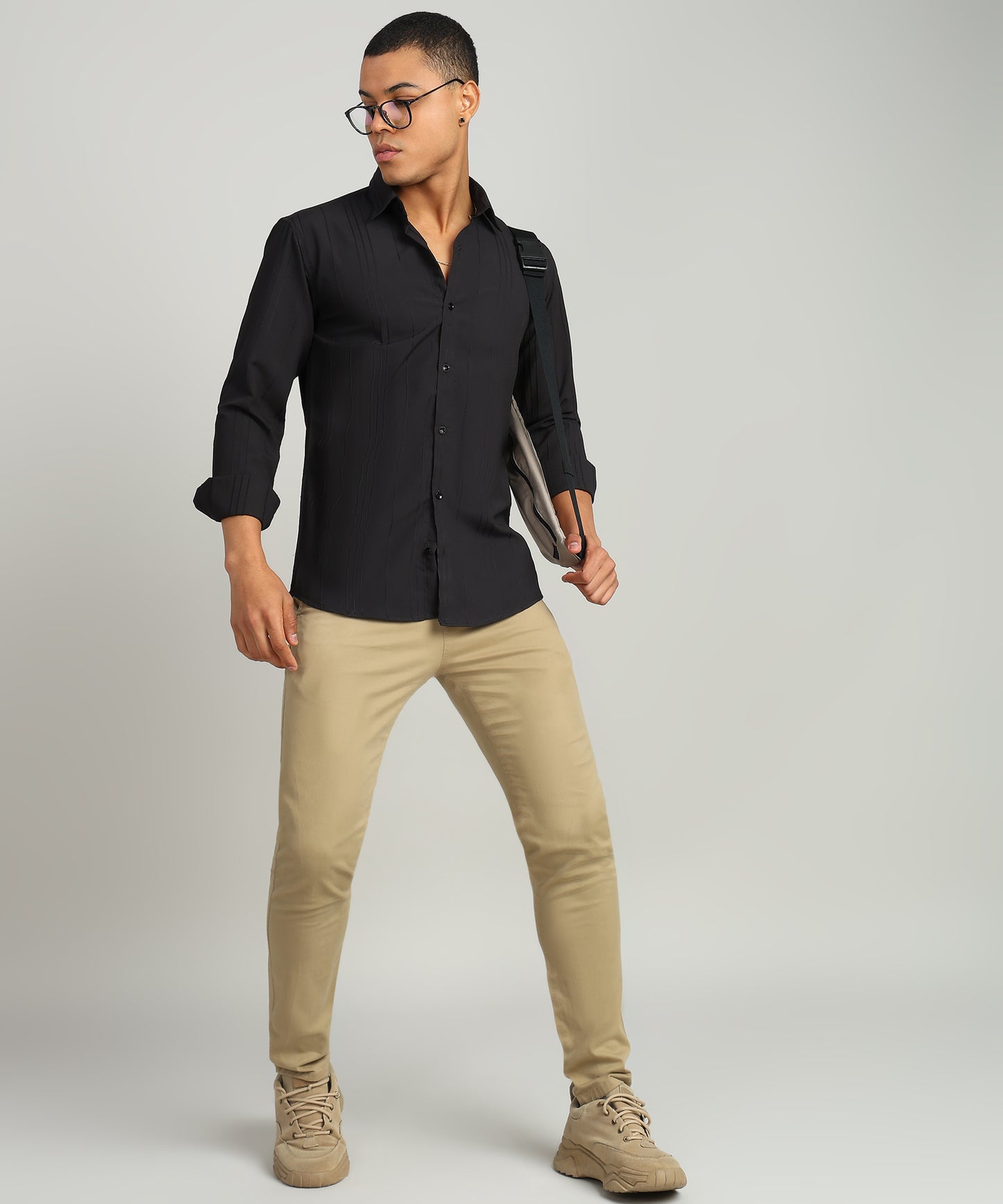 Men Solid Casual Shirt
