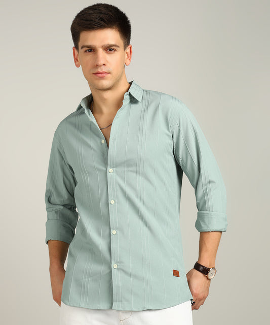 Men Solid Casual Shirt
