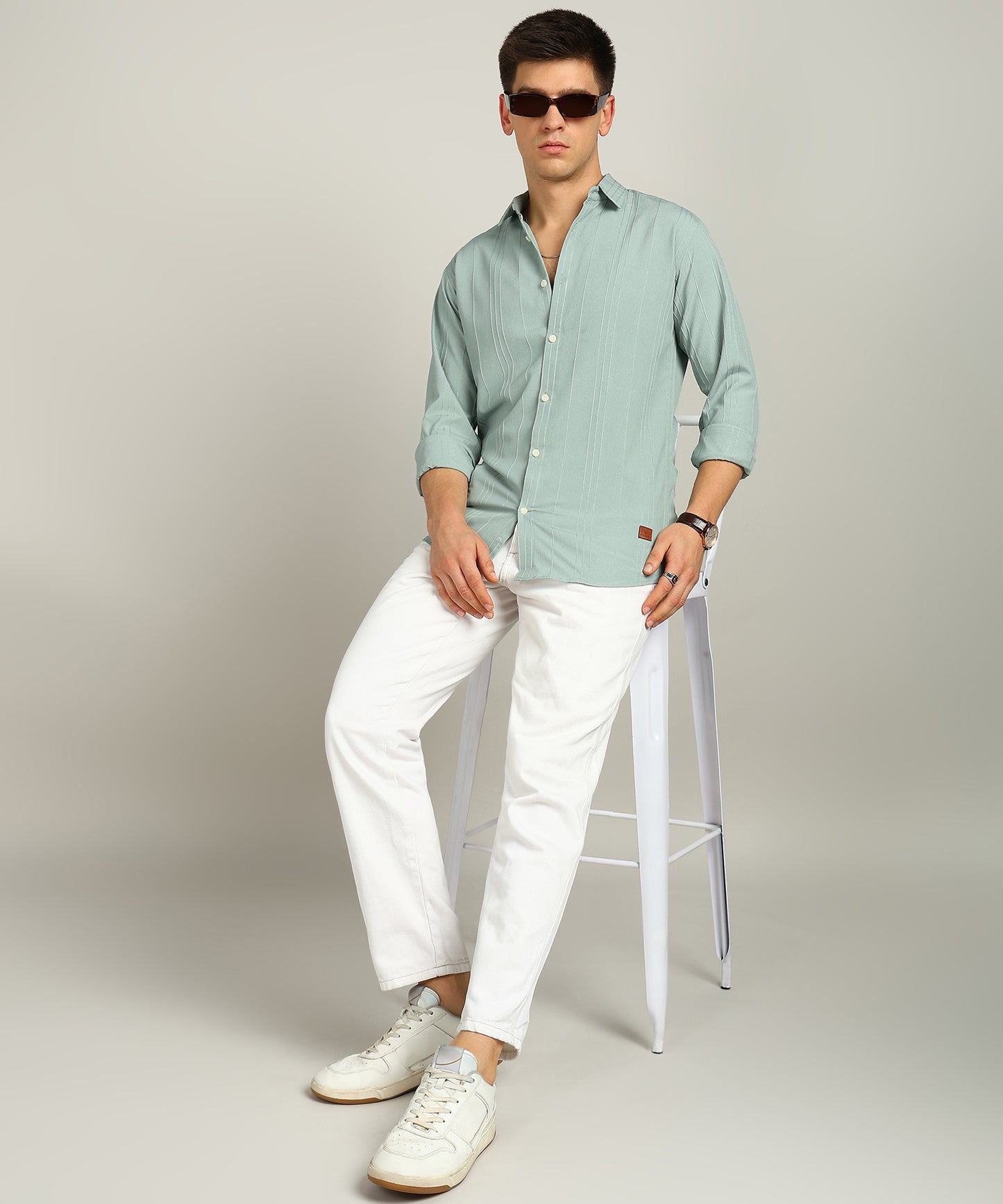 Men Solid Casual Shirt