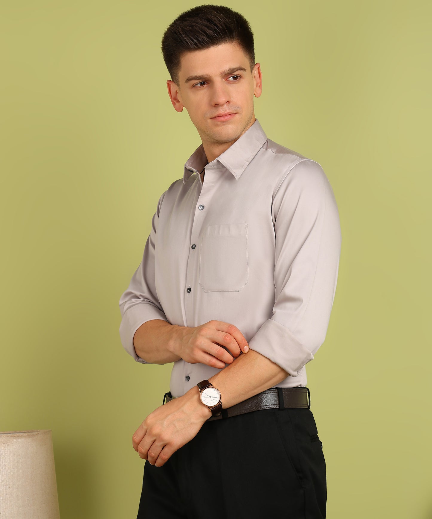 Men Solid Formal Shirt