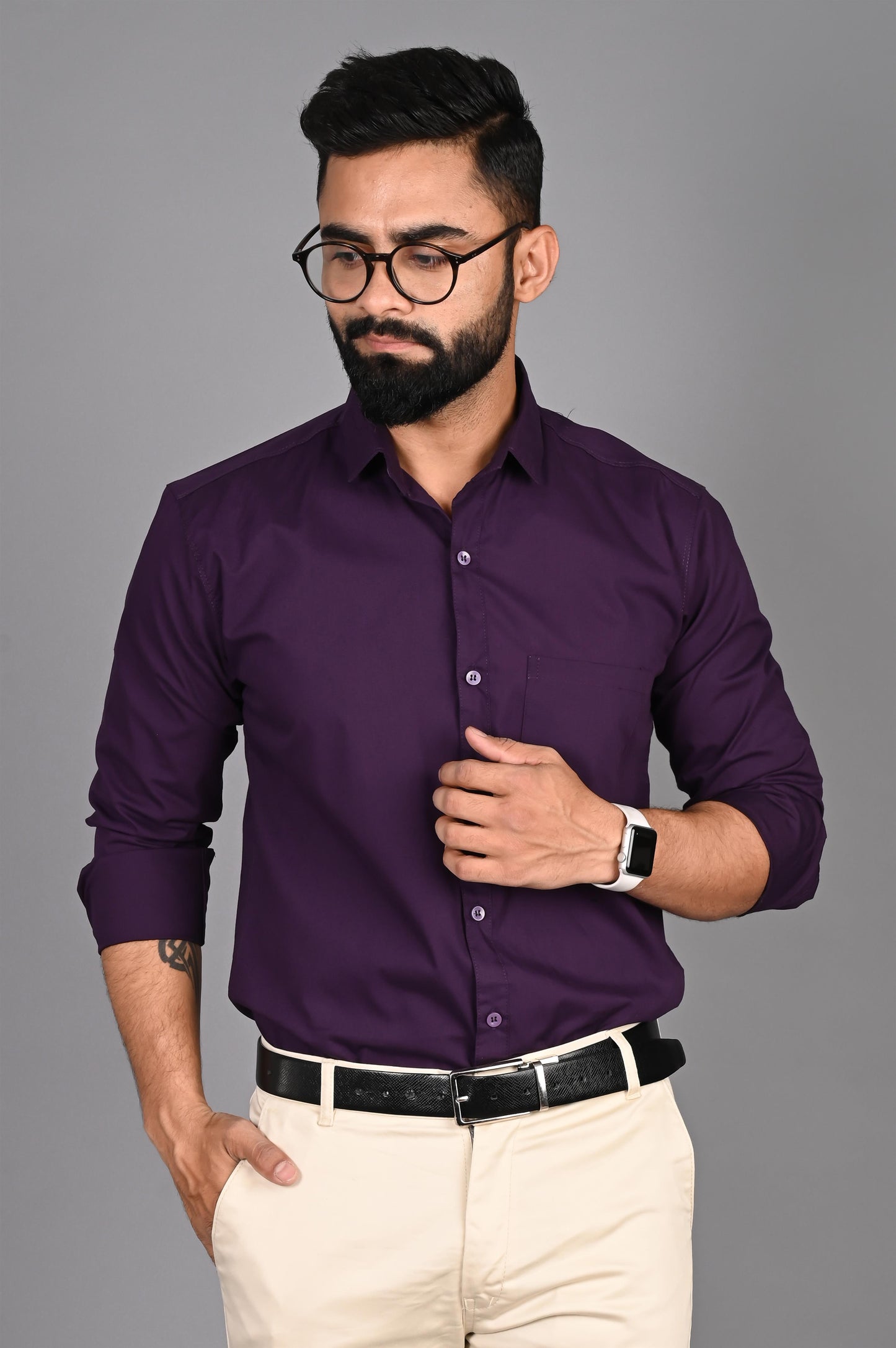 Men Solid Casual Multicolor Shirt
