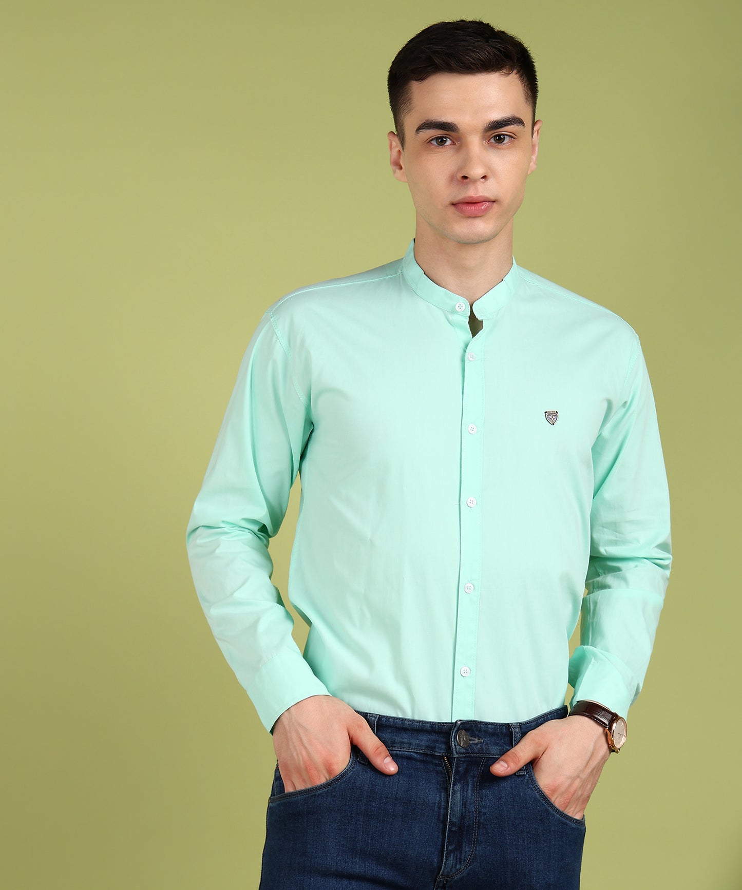 Men Solid Casual Shirt