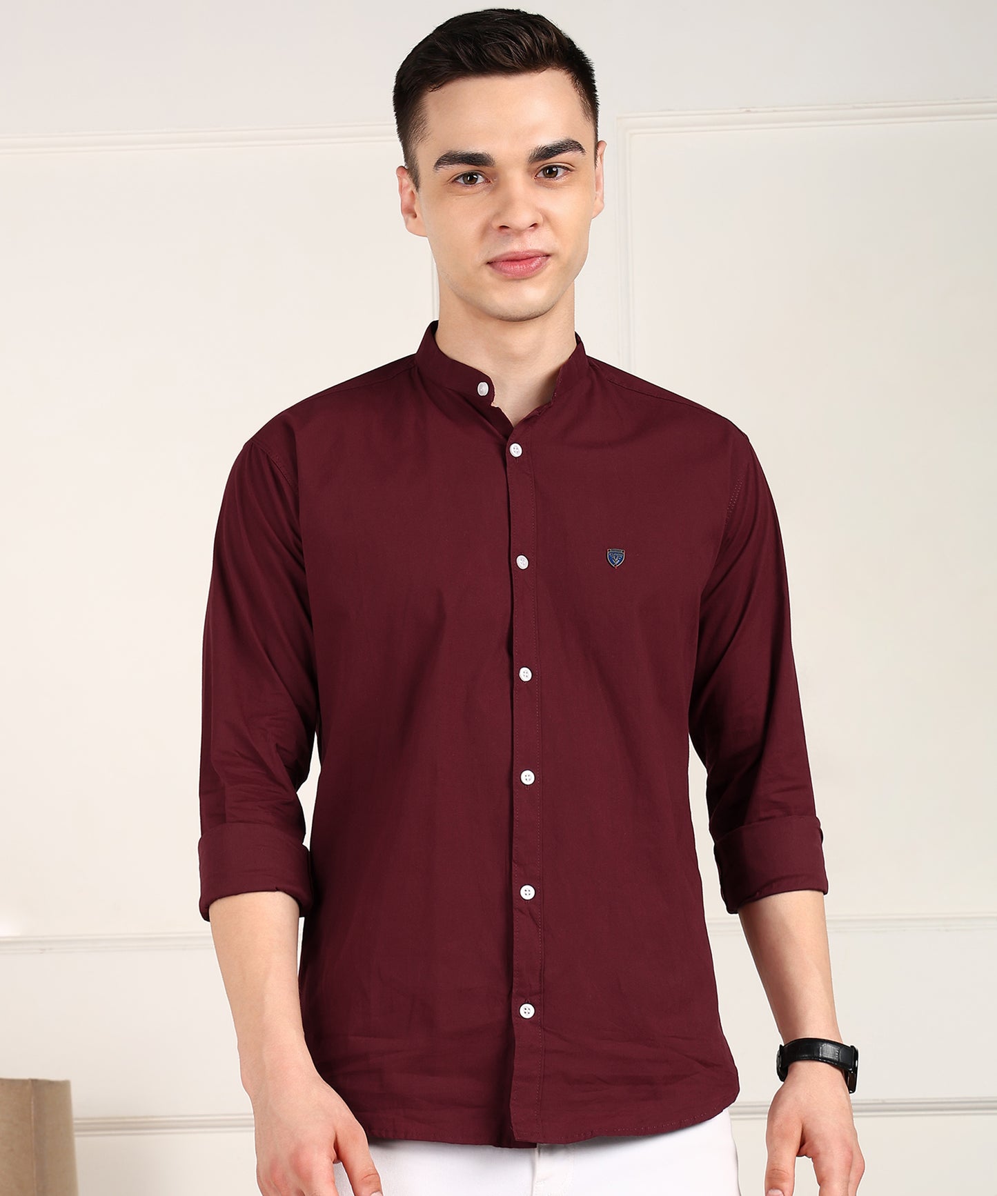 Men Solid Casual Shirt