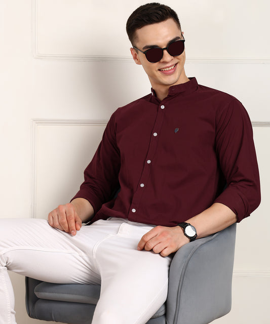 Men Solid Casual Shirt