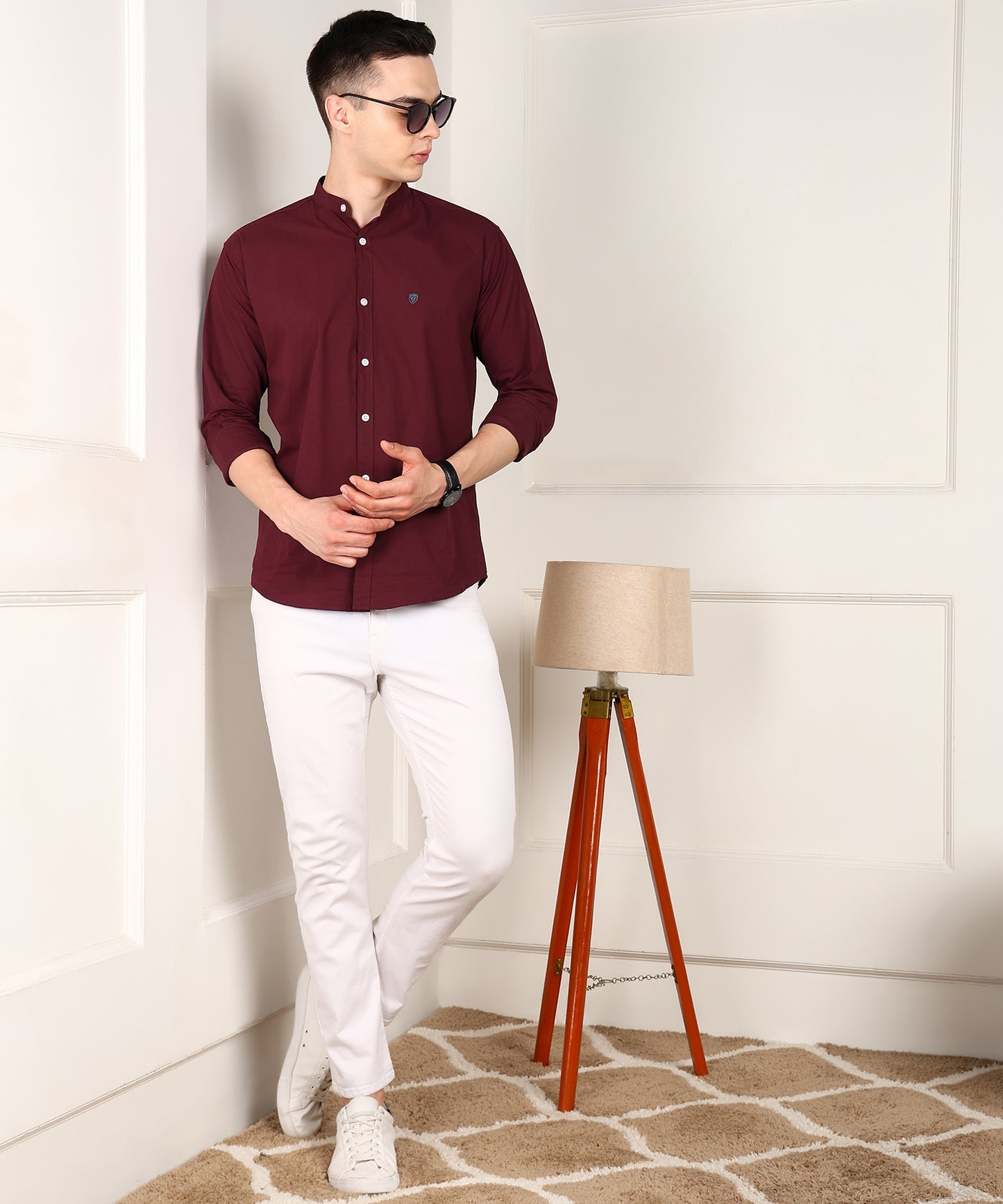 Men Solid Casual Shirt