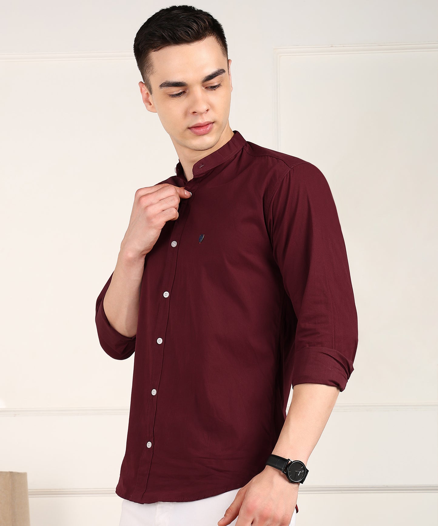Men Solid Casual Shirt