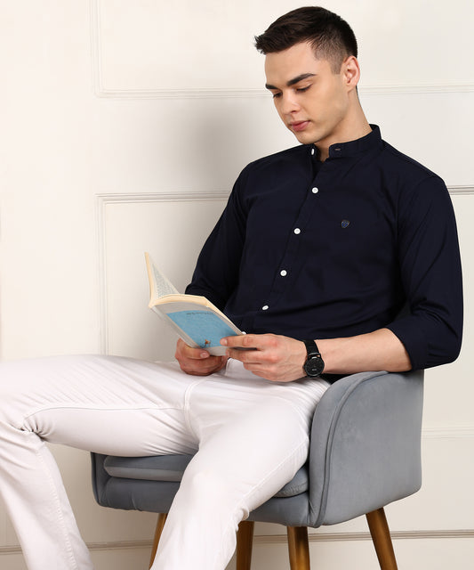 Men Solid Casual Shirt