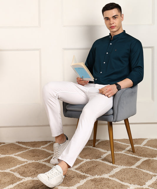 Men Solid Casual Shirt