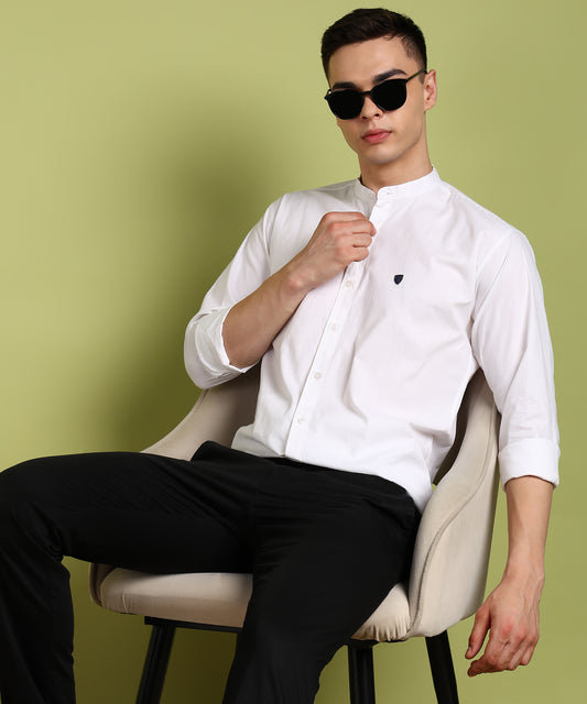 Men Solid Casual Shirt