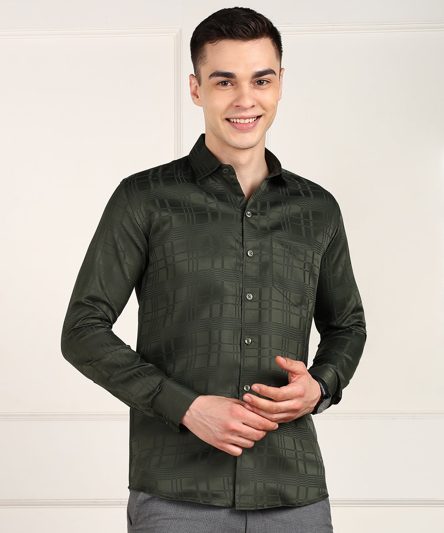 Men Checkered Casual Shirt