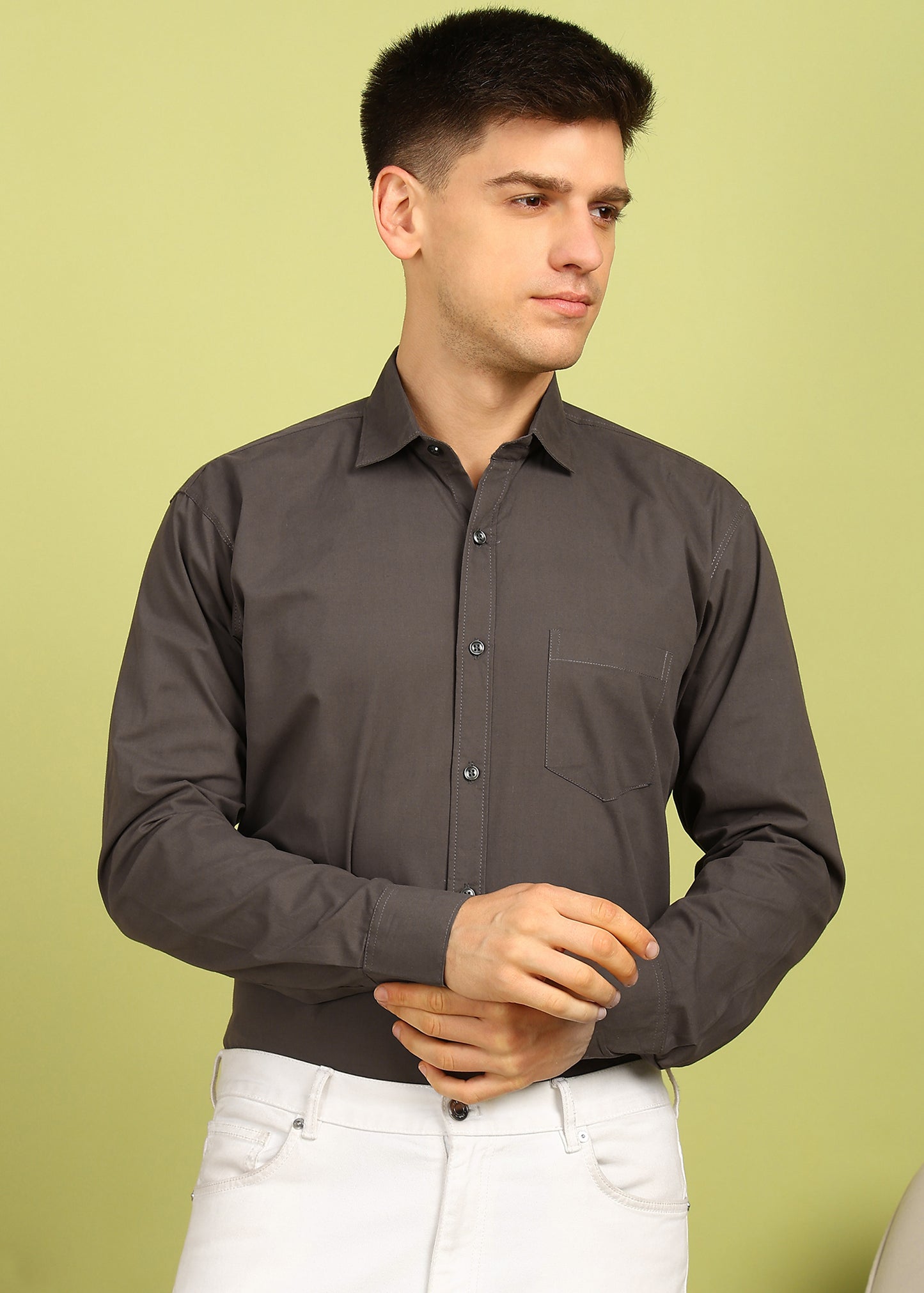 Men Solid Casual Shirt