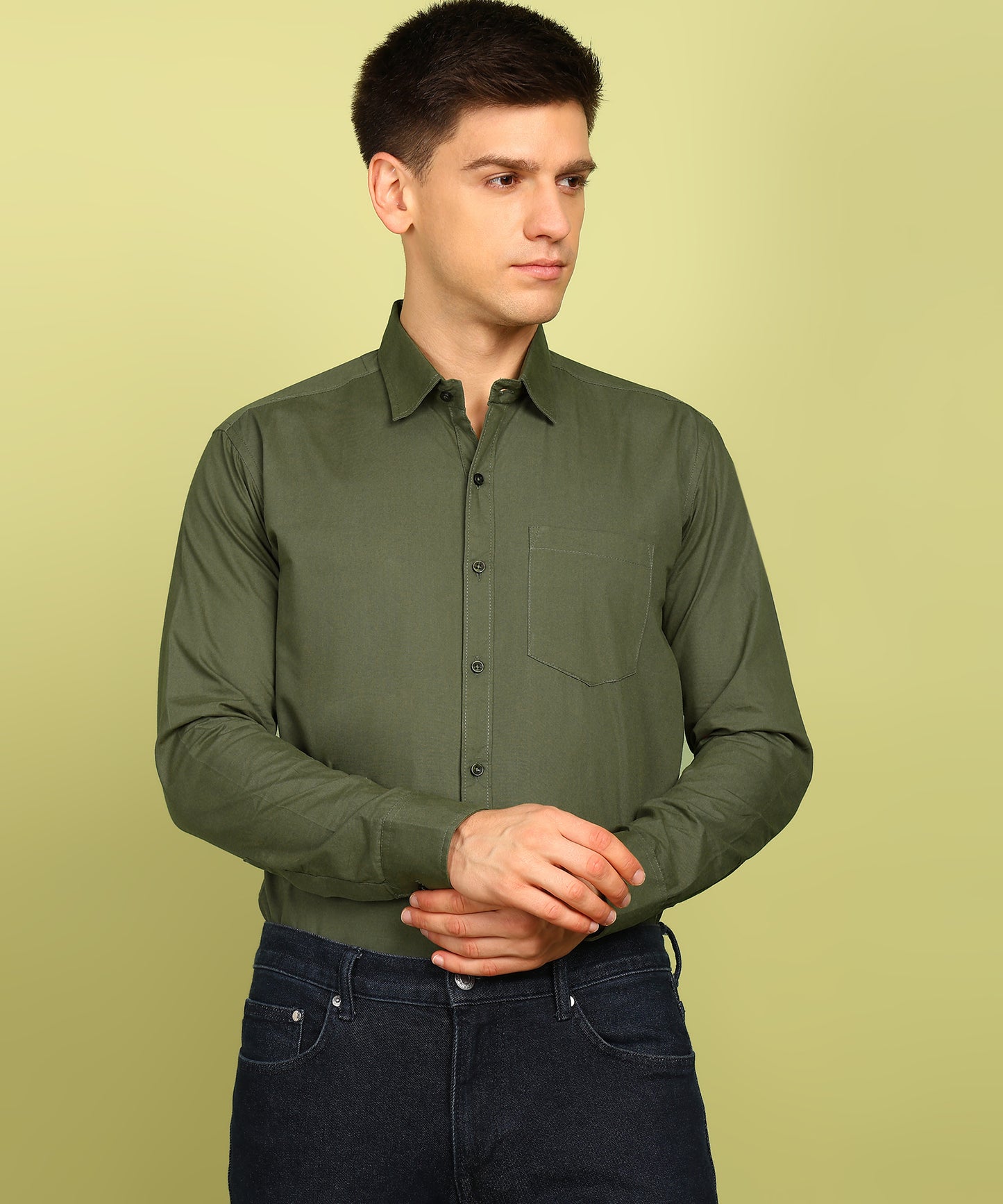 Men Solid Casual Shirt