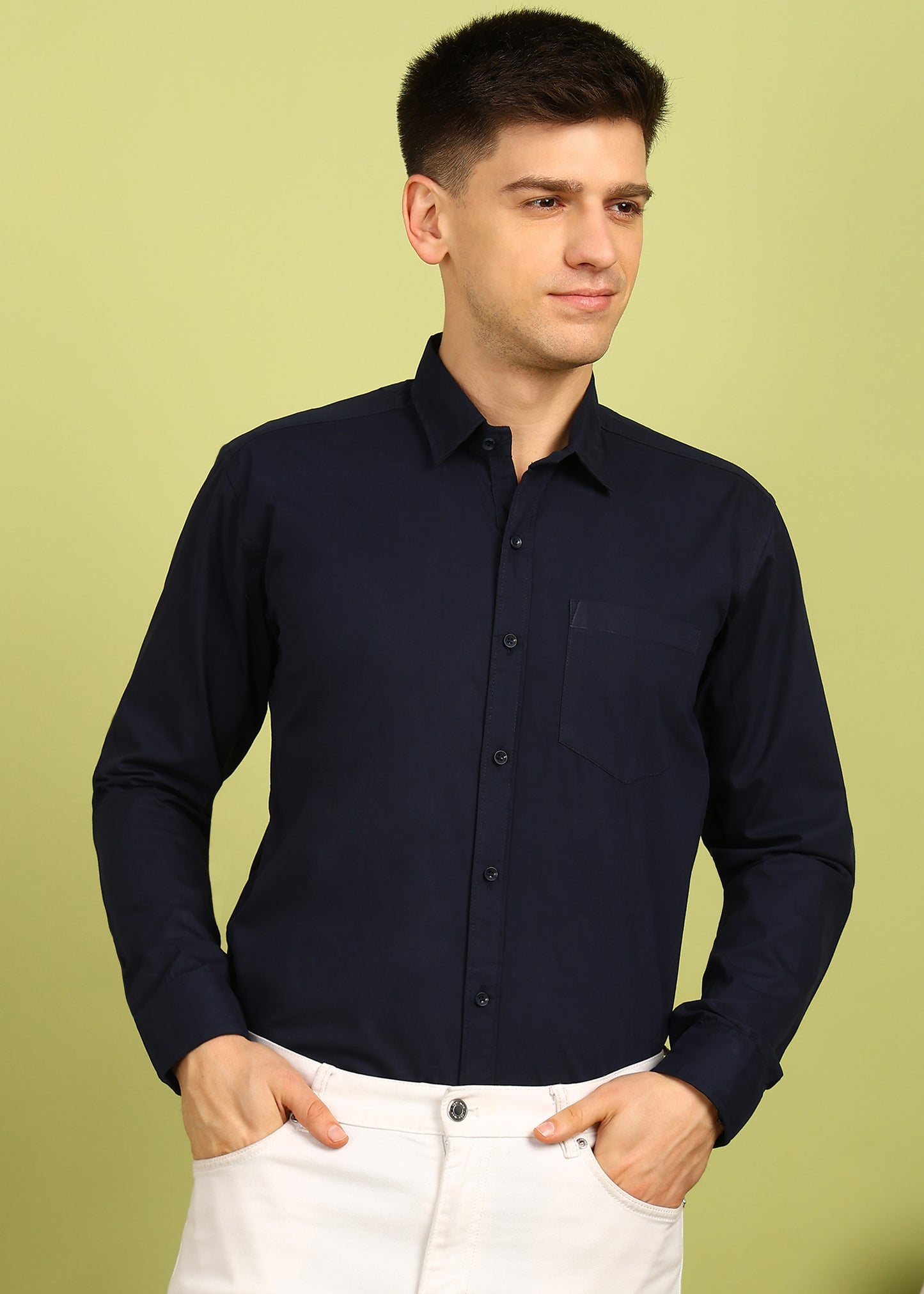 Men Solid Casual Shirt