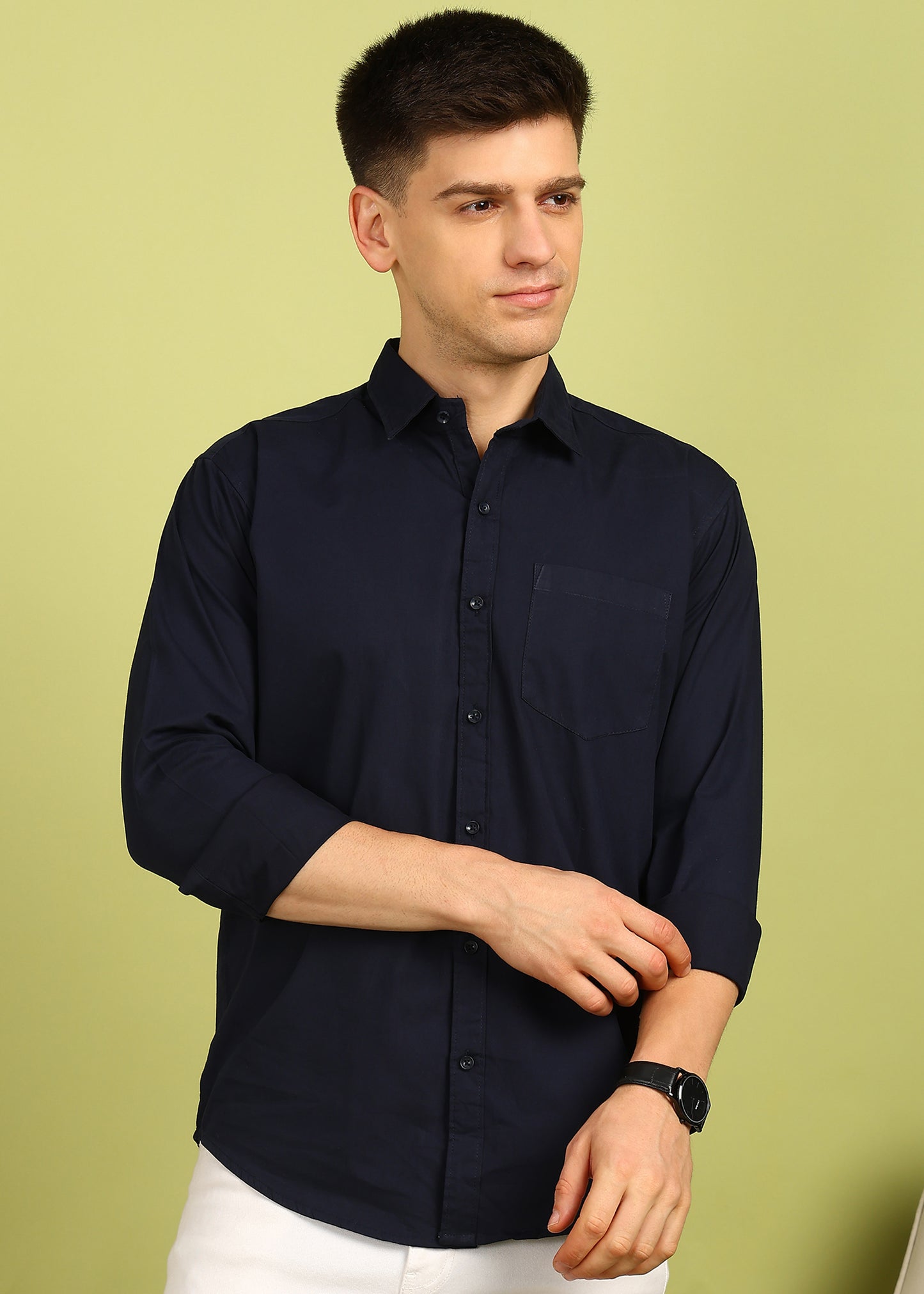 Men Solid Casual Shirt