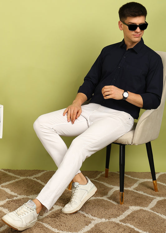 Men Solid Casual Shirt