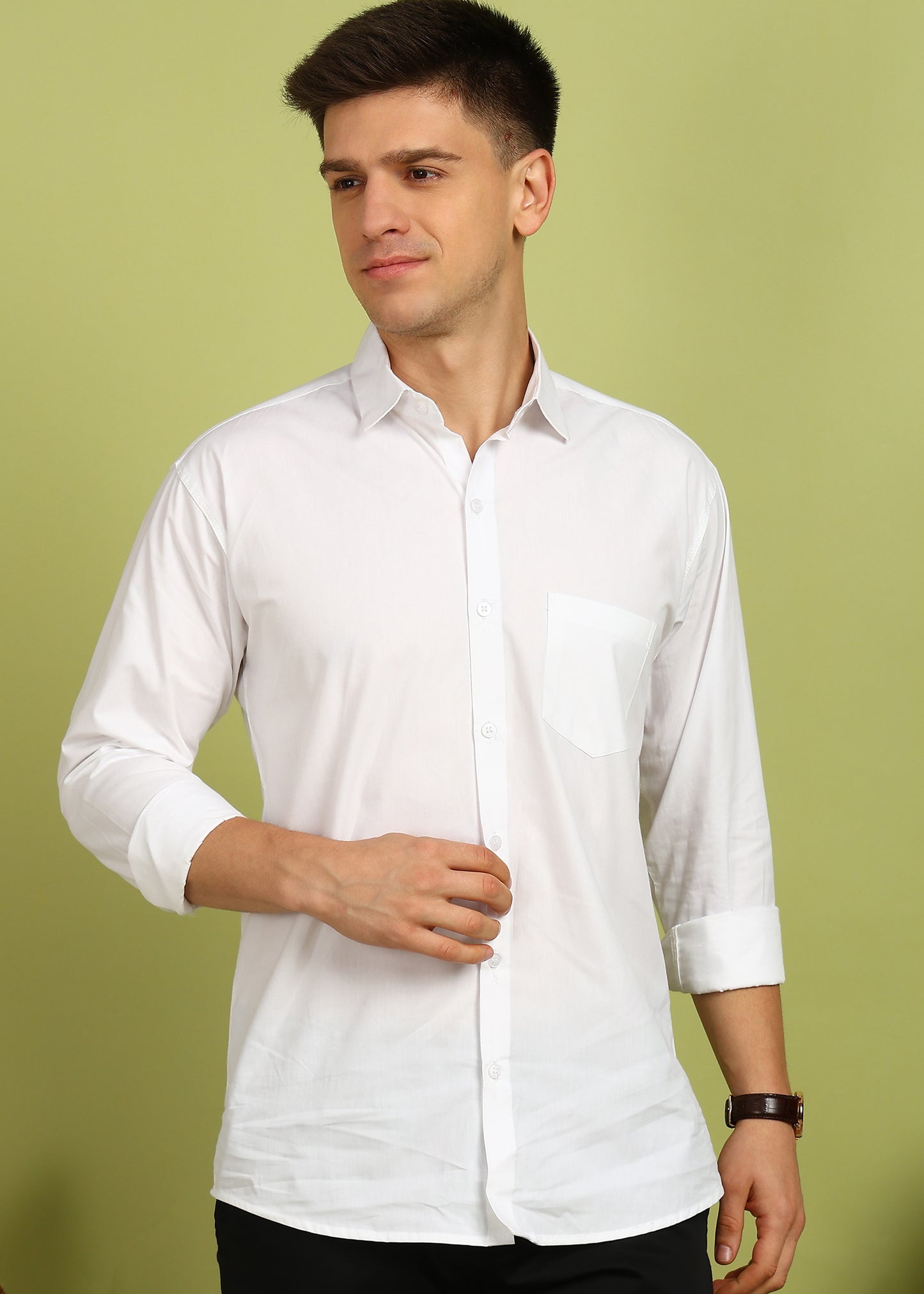 Men Solid Casual Shirt