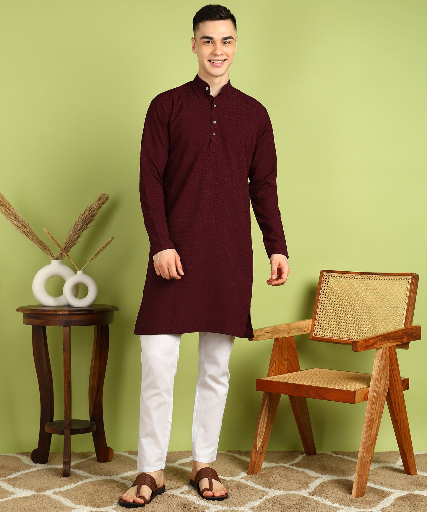 Men Kurta Pyjama Set