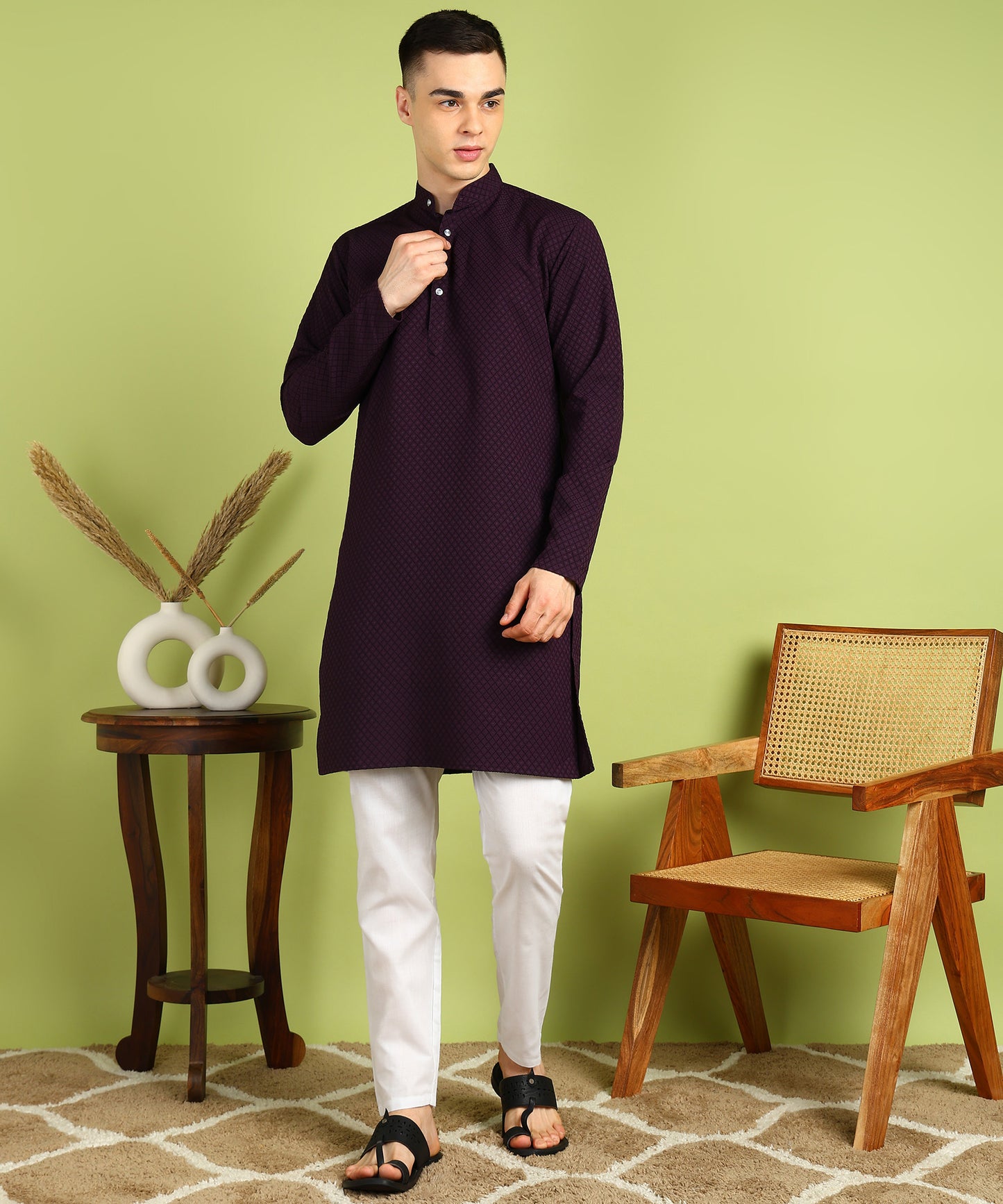 Men Kurta Pyjama Set