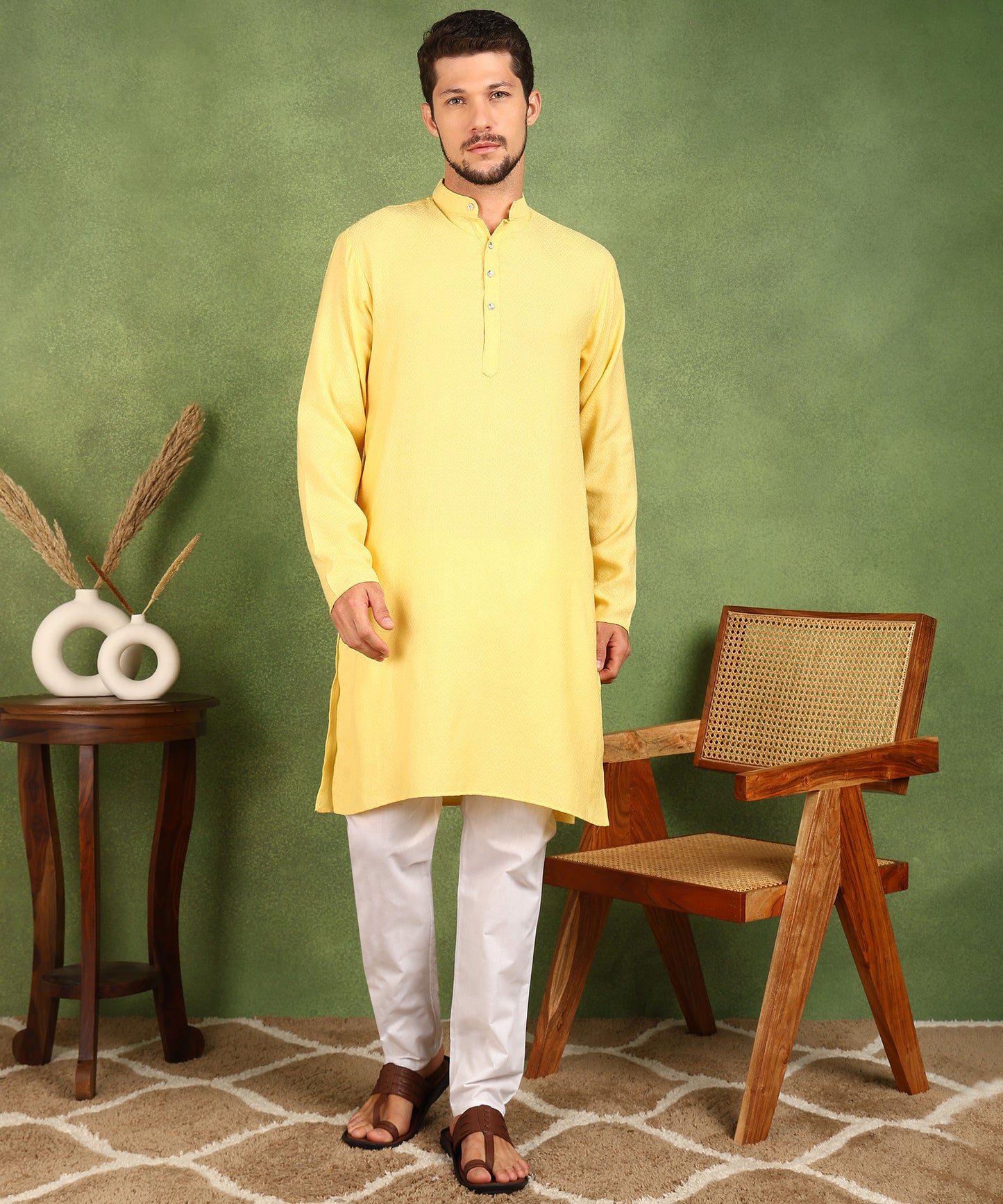 Men Kurta Pyjama Set