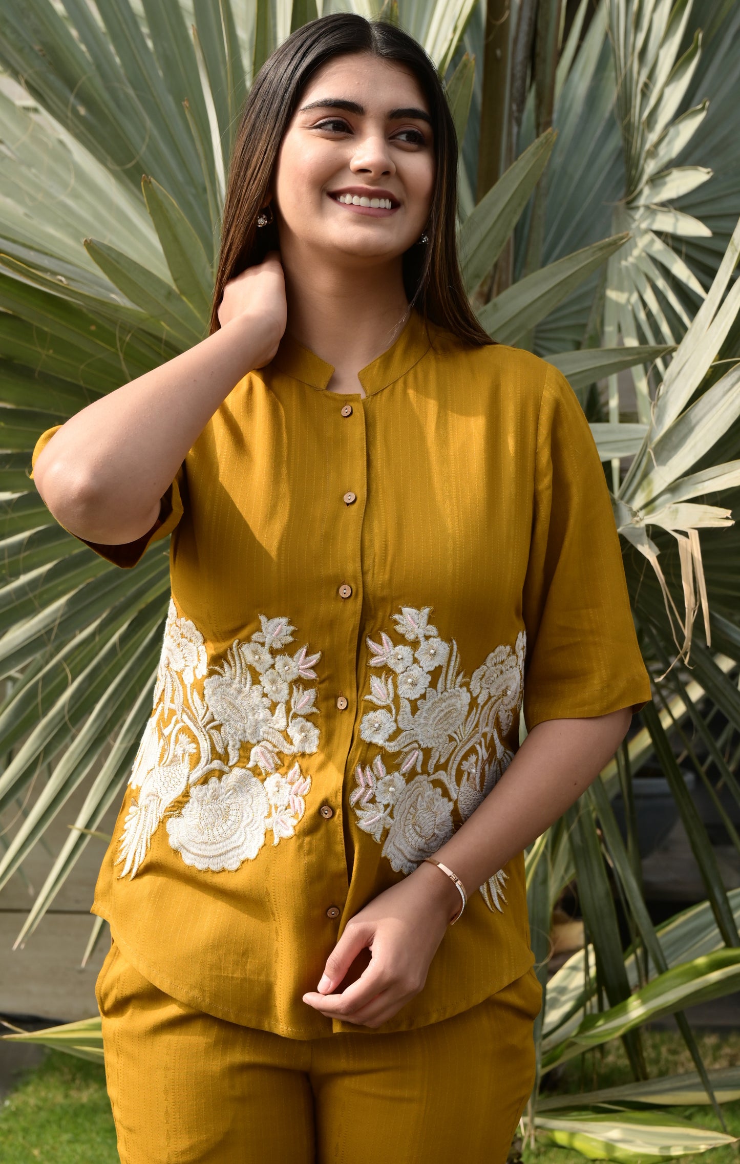 Women Shirt Pant Co-ords Set
