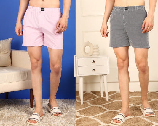 Striped Boxer Combo