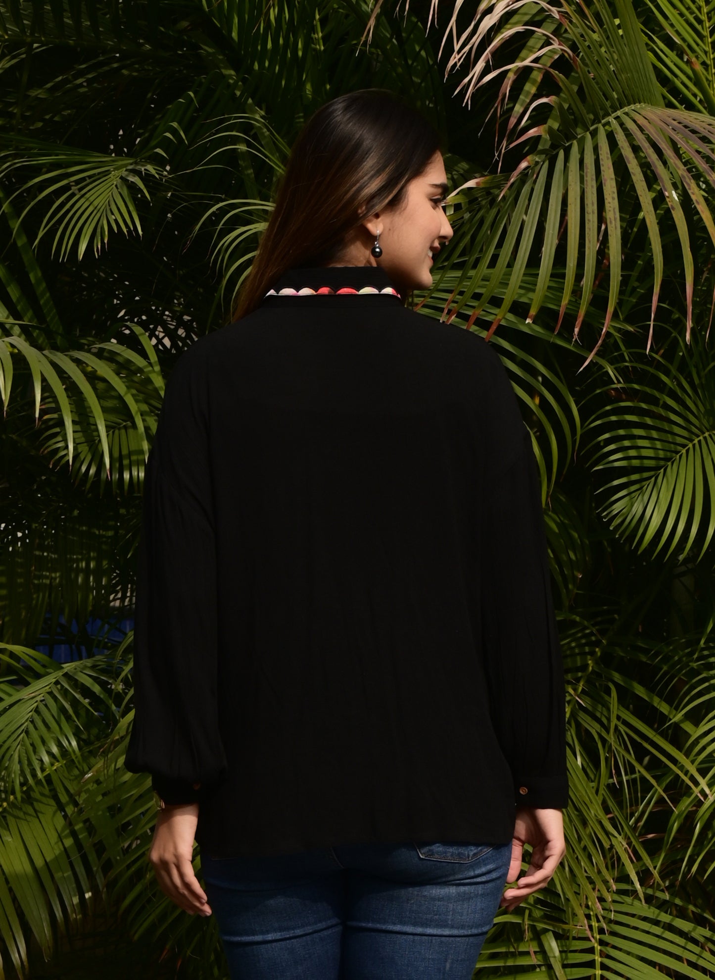 FUBAR Casual Embroidered Women Top