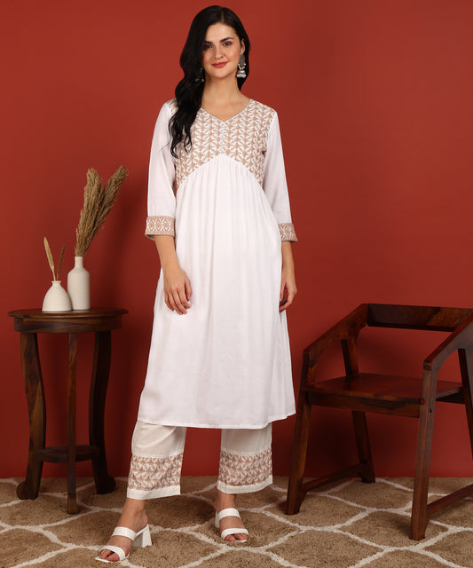 FUBAR Women Kurta Pyjama Dupatta Set