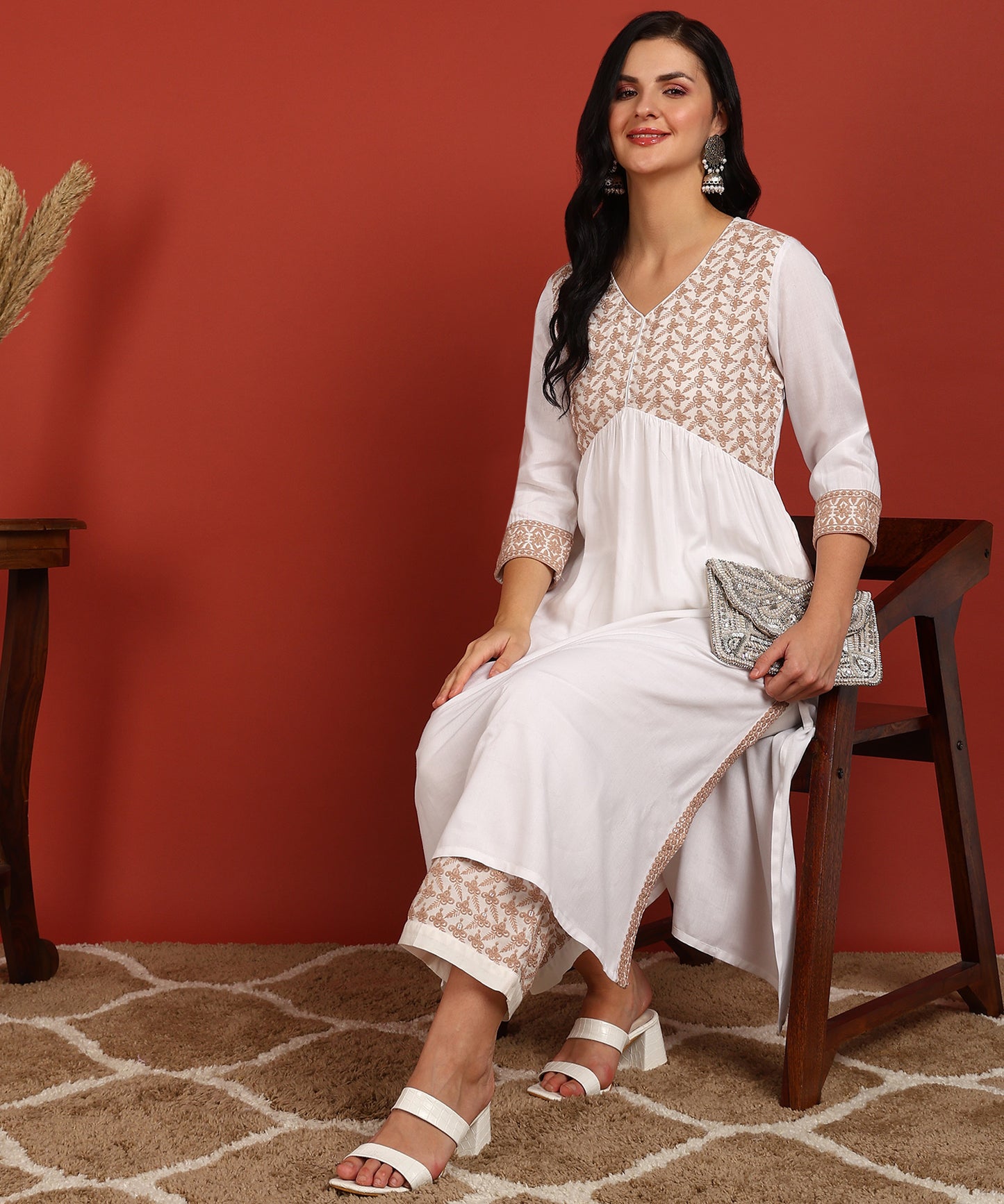 FUBAR Women Kurta Pyjama Dupatta Set