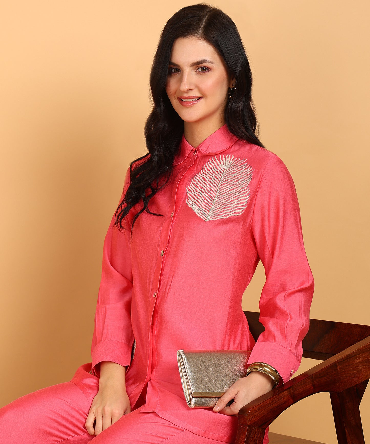 Women Shirt Pant Co-ords Set