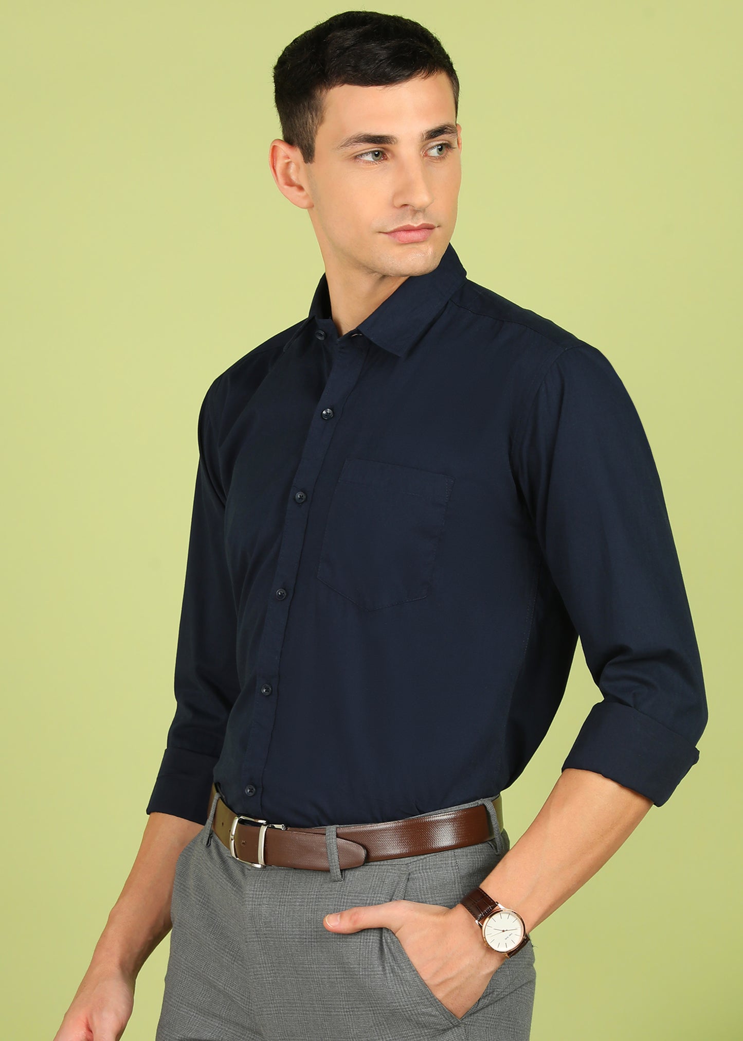 Men Solid Formal Shirt