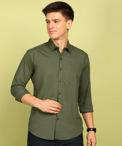 Men Solid Formal Shirt
